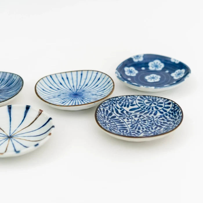 Indigo Dyed Dish Set