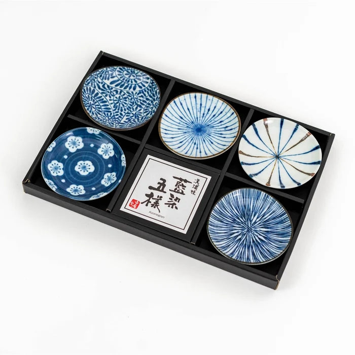 Indigo Dyed Dish Set