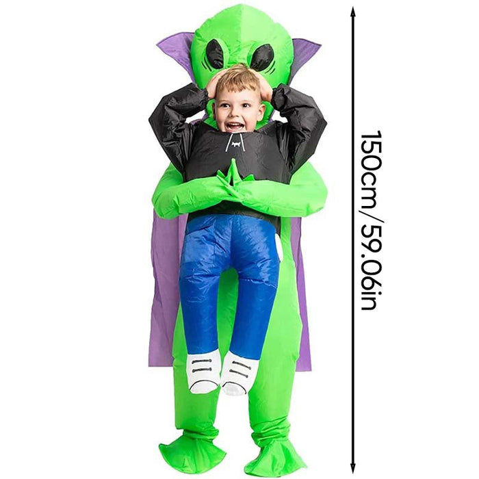 Inflatable Alien Costume with Crown Detail for Halloween Parties