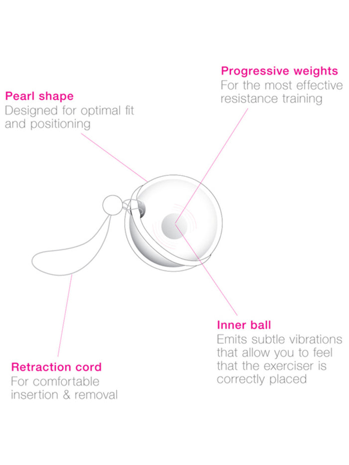 Intimina Laselle Weighted Exerciser Kegel Balls (Set of 3)