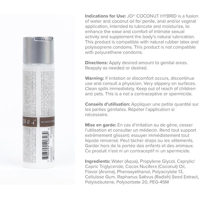 Jo Coconut Oil and Water Hybrid Lubricant