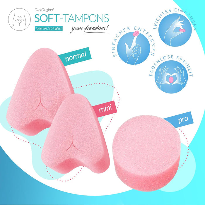 Joy Division Soft Tampon Menstrual Sponges - Professional (50 Pack)