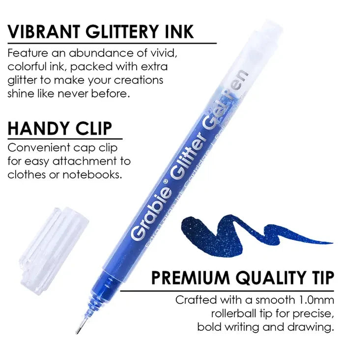 Jumbo Iridescent Glitter Gel Ink Pen Set