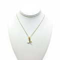 “Just Hang in There” Cat Pendant 18k Gold over Sterling Silver