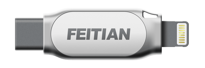 FEITIAN iePass FIDO2 FIDO U2F USB-C + Lightning Security Key (Casing: K44) - FEITIAN Technologies US