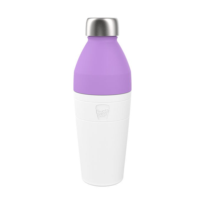 KeepCup Helix Reusable Thermal Bottle & Cup - Large 660ml/22oz Twilight (Lilac/White)