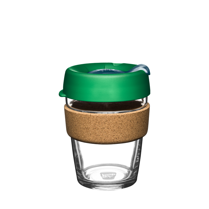 KeepCup Reusable Coffee Cup - Brew Glass & Cork - Medium 12oz