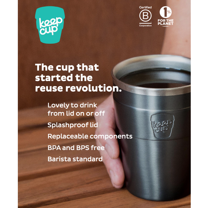 KeepCup Stainless Steel Thermal Coffee Cup - Large 16oz