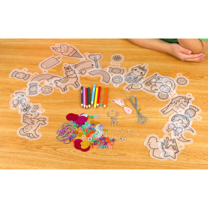 Kid Made Modern - Shrink Art Jewelry Kit - Unicorns and Rainbows-Kid Made Modern-treehaus