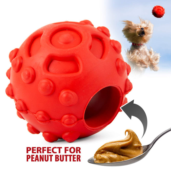 Knobby Treat Ball with a Hollow Center