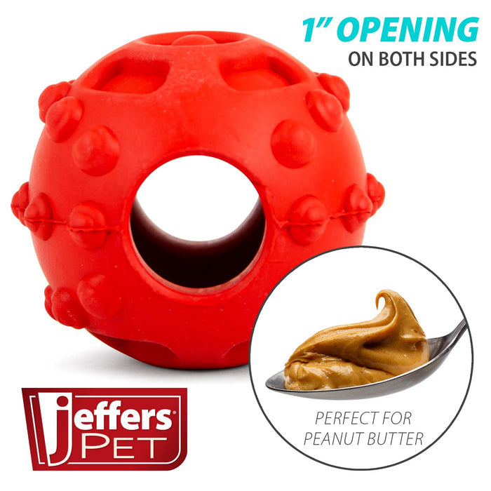 Knobby Treat Ball with a Hollow Center