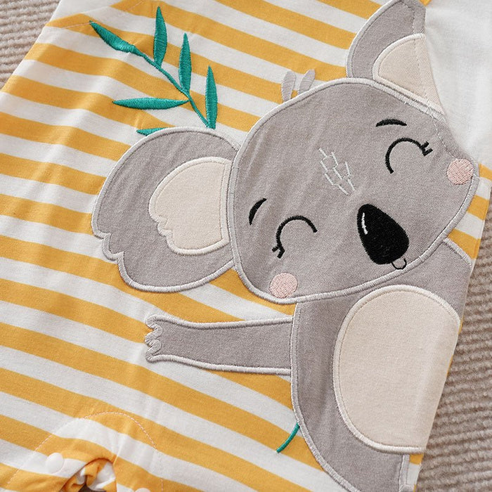 Koala Prints Short Sleeve Cotton Jumpsuits (8 Designs)