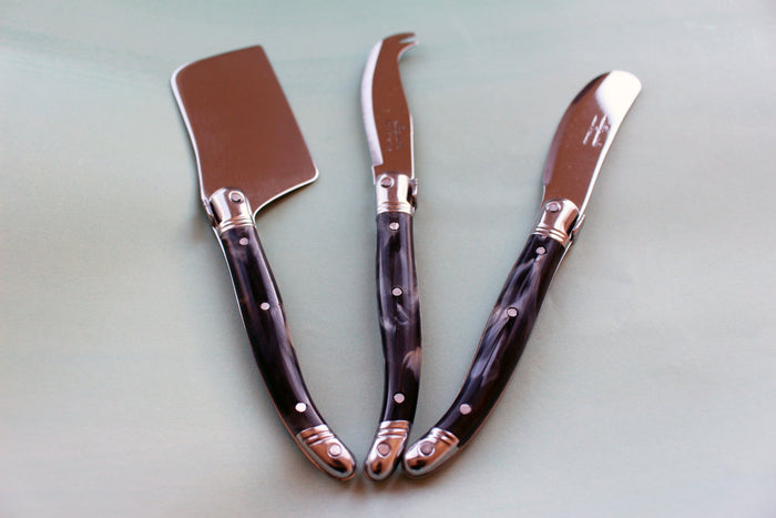Laguiole Mini Spreader Black Marble
