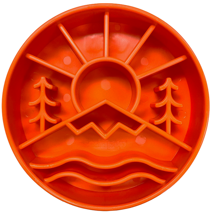 Landscape-Maze Dog Bowl for Mealtime