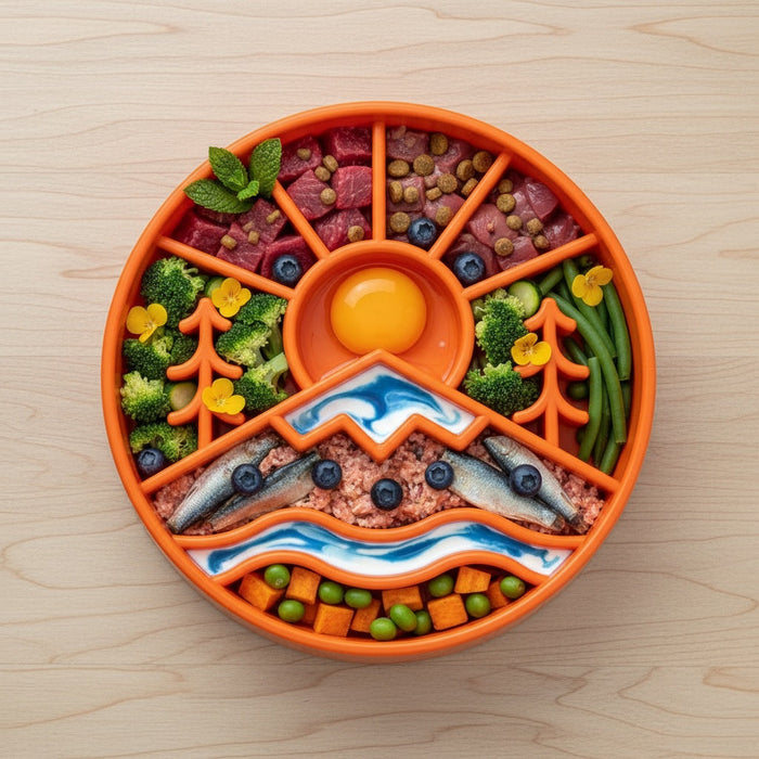 Landscape-Maze Dog Bowl for Mealtime
