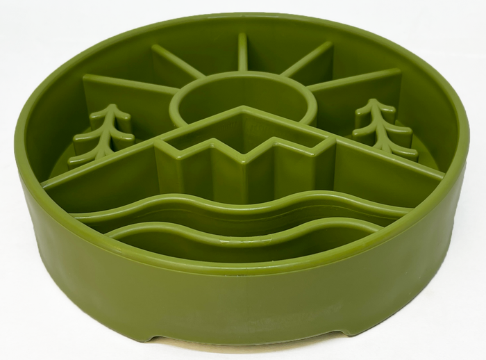 Landscape-Maze Dog Bowl for Mealtime