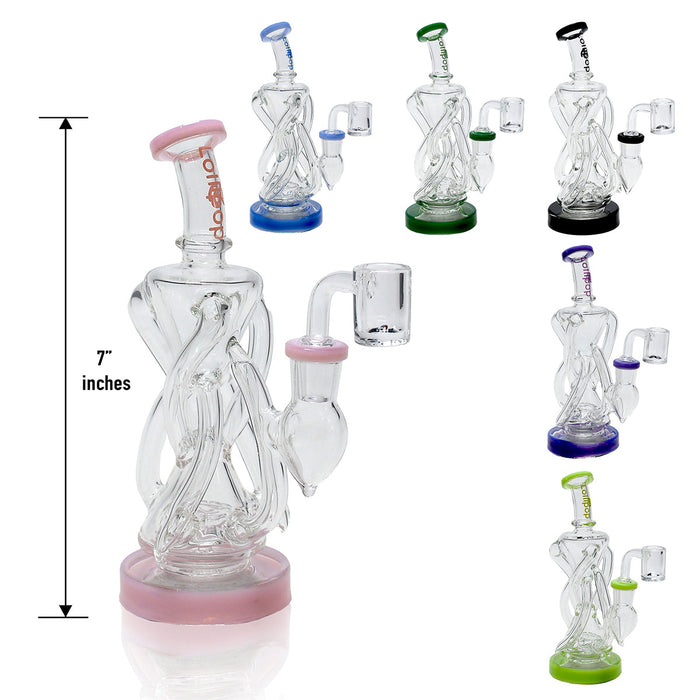 Lollipop Mini Recycler Rig - Sold By Cali Cloudx