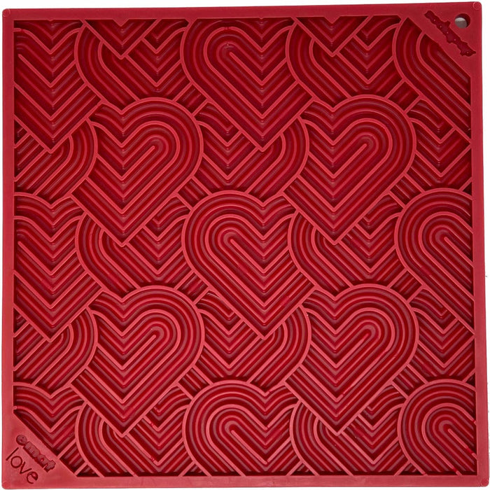 Love Heart Pattern Lick Mat