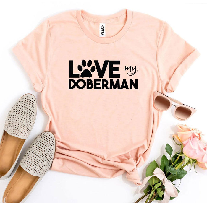 Love My Doberman Paw Tee