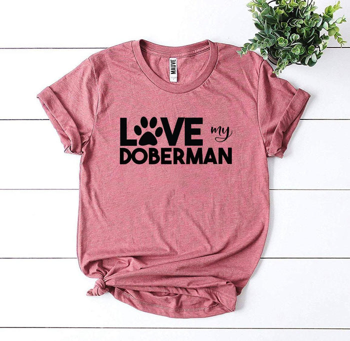 Love My Doberman Paw Tee