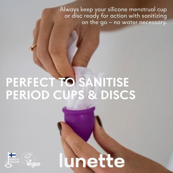 Lunette Menstrual Cup Wipes (20 wipes)