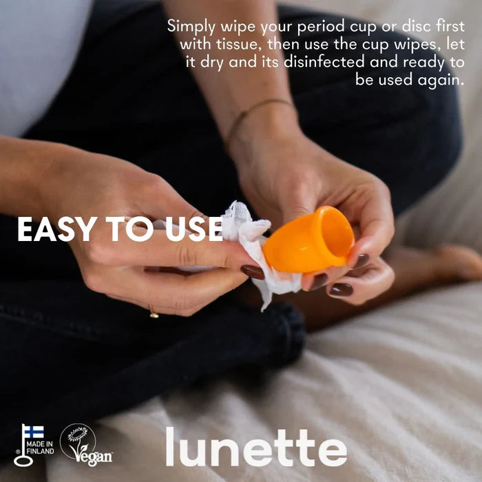 Lunette Menstrual Cup Wipes (20 wipes)
