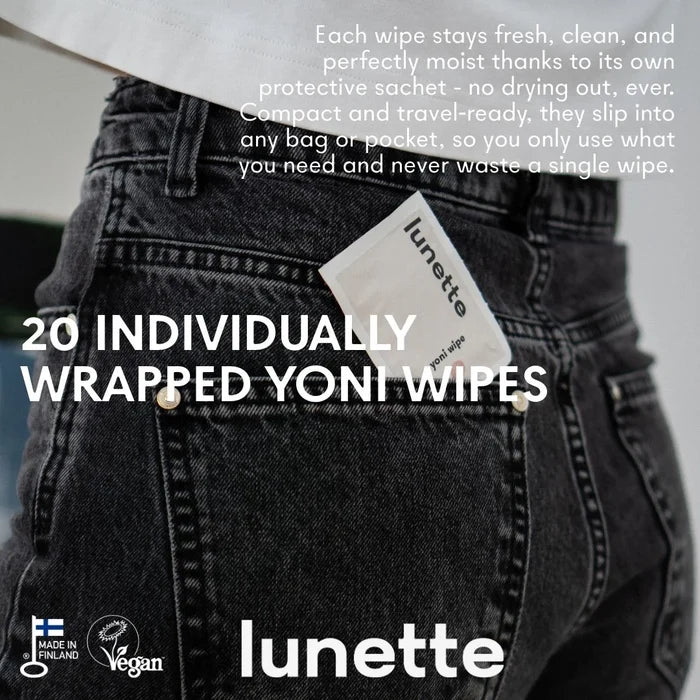 Lunette Yoni Intimate Wipes (20 pack)