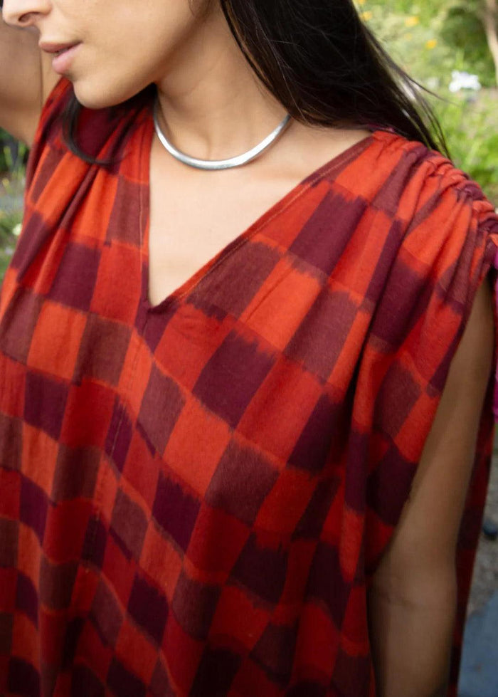 LWN - Quill Caftan - Cerise Ikat-LWN-treehaus