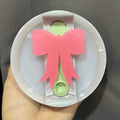Matte Melon Acrylic Bow Tumbler Topper