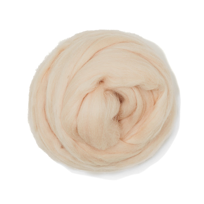 MERINO WOOL ROVING - BALLET PINK