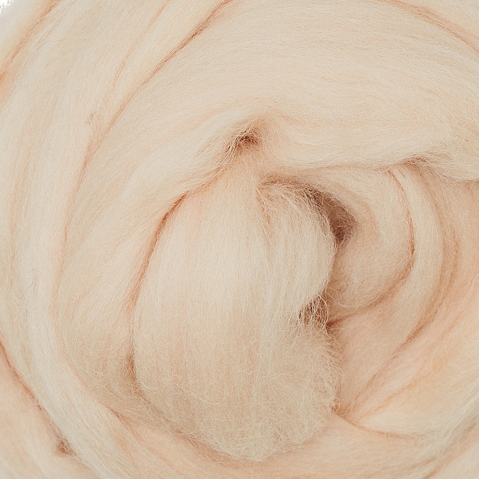 MERINO WOOL ROVING - BALLET PINK
