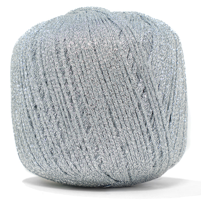 Metallic Shimmer Yarn - Silver Color