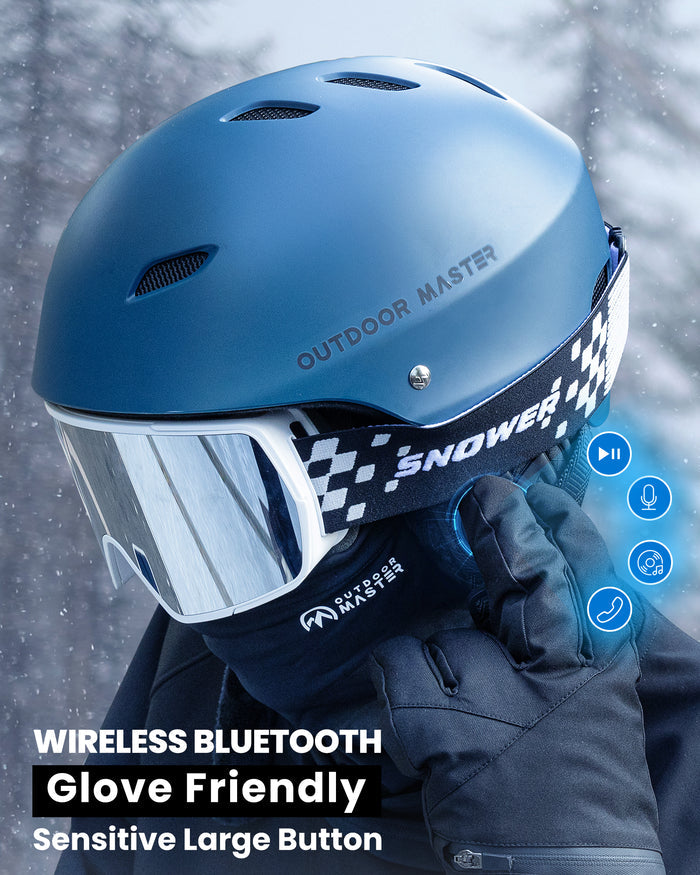 MZ04-M Wireless  Drop-in Headphones with Cable Charging for Ski Helmet