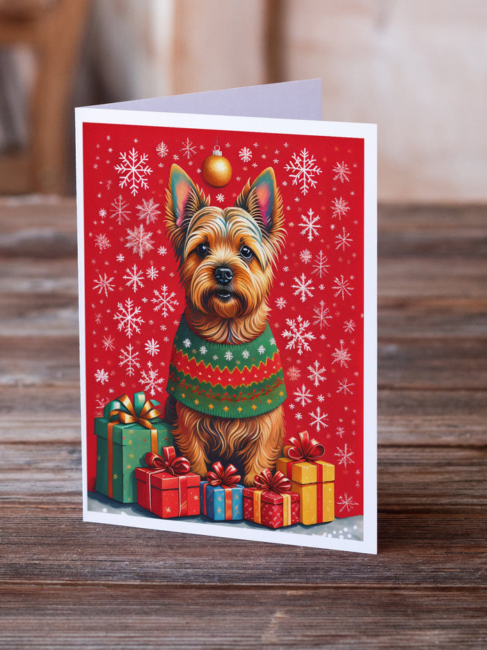 Norwich Terrier Holiday Christmas Greeting Cards Pack of 8