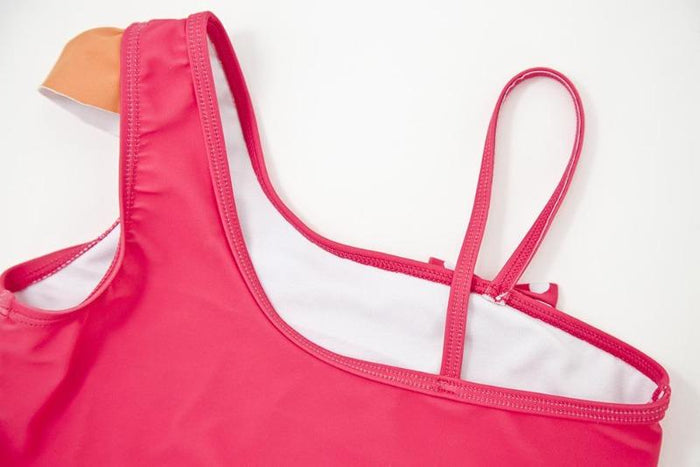 One-Piece Pink Swimsuit for Toddler/Kid Girls