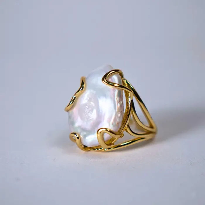 Open Pearl Ring