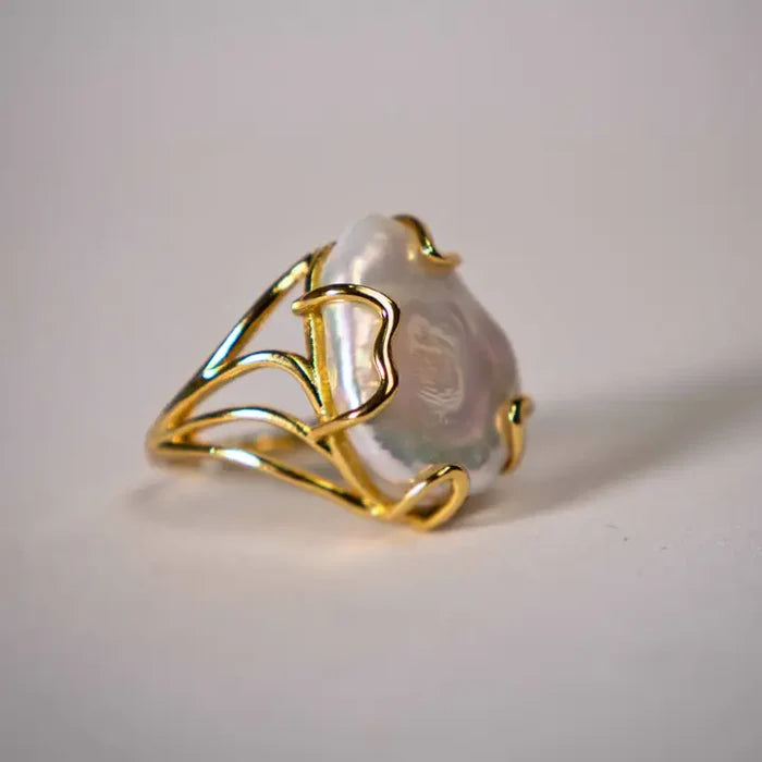 Open Pearl Ring