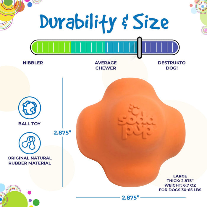 Orange Crazy Bounce Fetch Ball