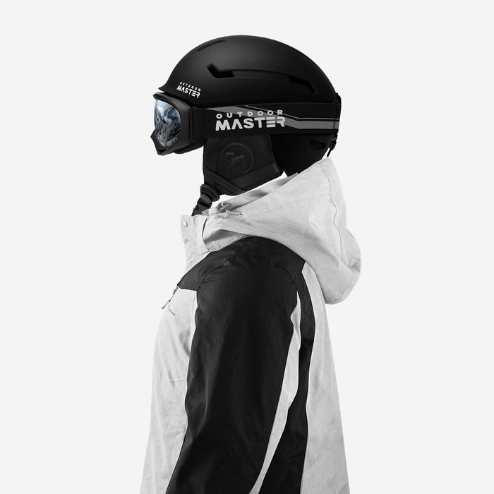 OutdoorMaster DEER Ski Helmet Bundle