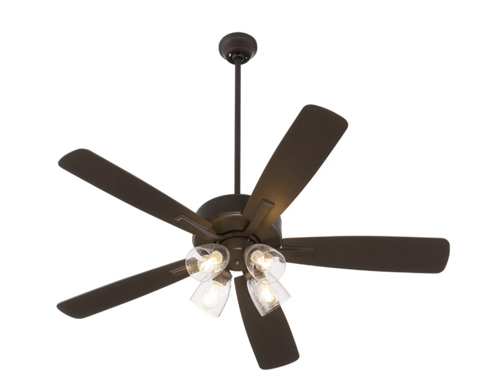 Ovation 52” Indoor Ceiling Fan Bronze with 4-Light Kit All Bronze