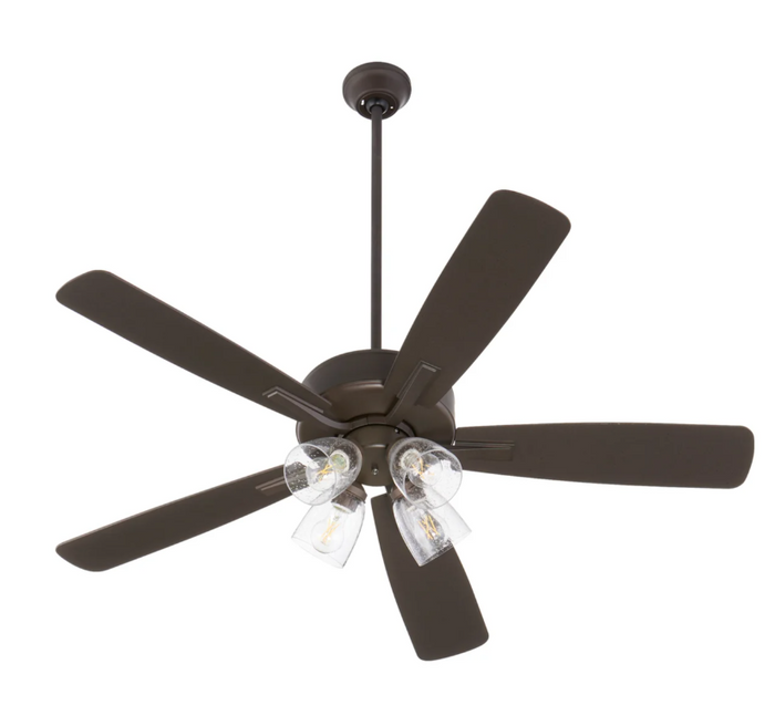 Ovation 52” Indoor Ceiling Fan Bronze with 4-Light Kit All Bronze