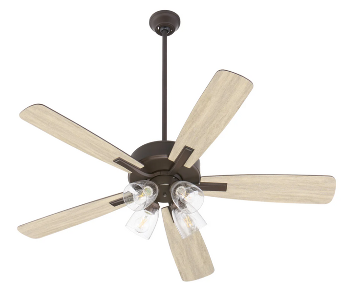 Ovation 52” Indoor Ceiling Fan Bronze with 4-Light Kit All Bronze