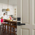Passage Door Levers and Single Cylinder Deadbolts Lock Set (Keyed Alike), Black Finish - Probrico