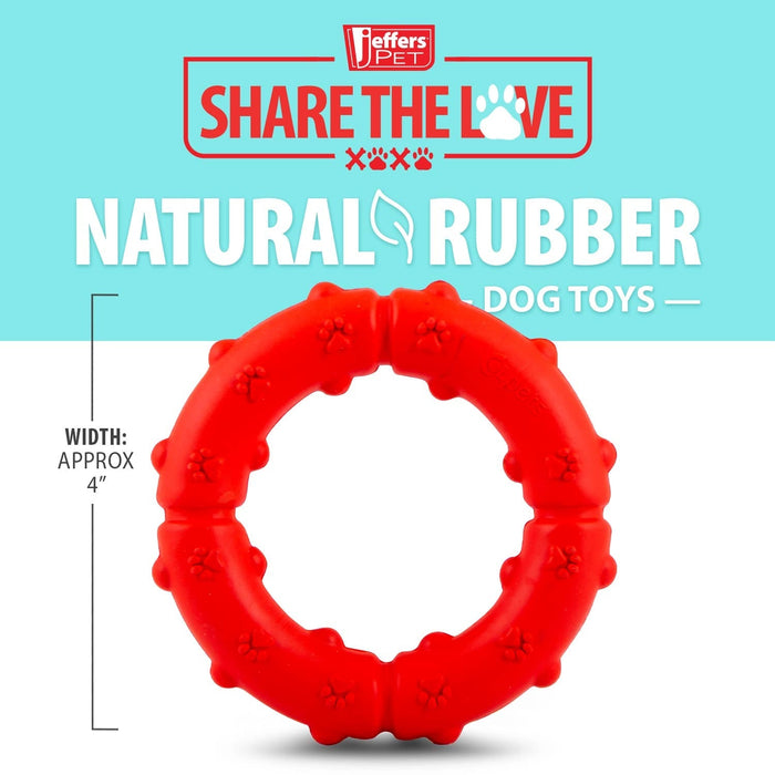 Paw-Print Ring for Shared Tug Games