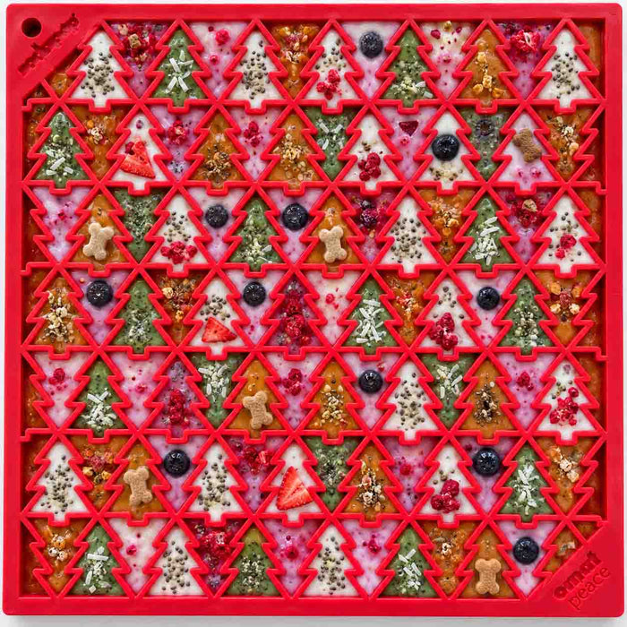 Peace Christmas Tree Lick Mat