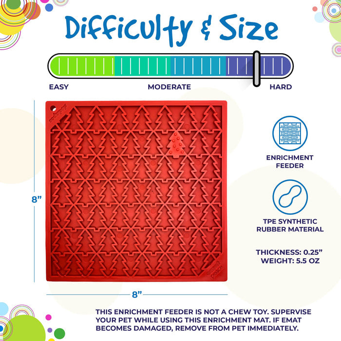 Peace Christmas Tree Lick Mat