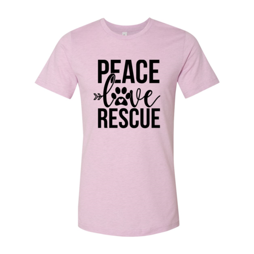 Peace, Love and Rescue Paw Tee