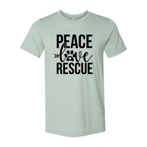Peace, Love and Rescue Paw Tee
