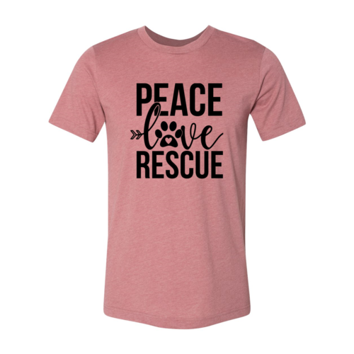 Peace, Love and Rescue Paw Tee