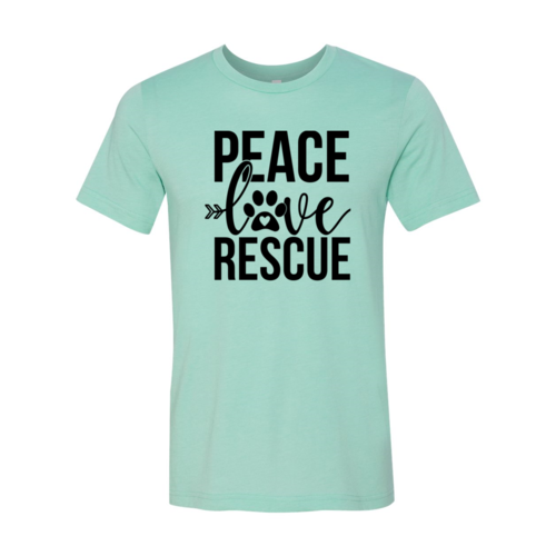 Peace, Love and Rescue Paw Tee
